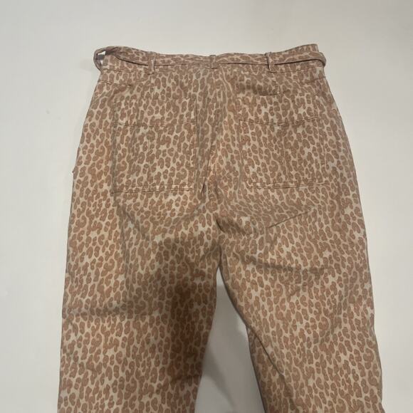 Anthropologie The Wanderer Leopard Print Utility Pants Size 27 Women's Beige - Picture 11 of 11